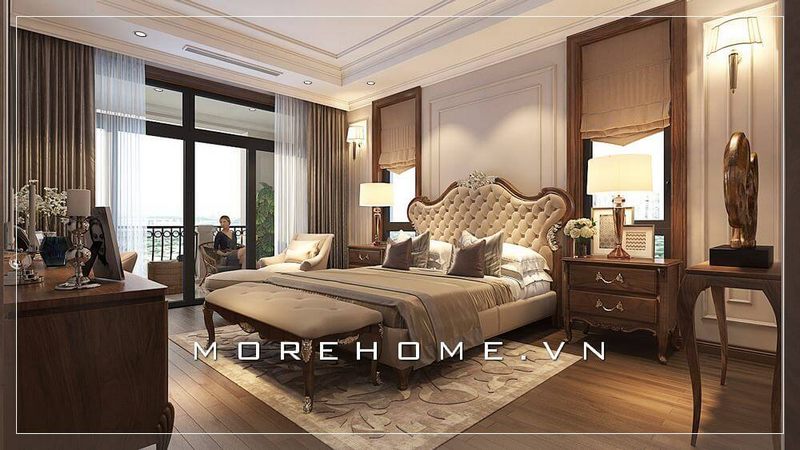 Giường ngủ cao cấp bọc da đầu giường ấn tượng phù hợp với mọi không gian phòng ngủ chung cư, biệt thự cao cấp